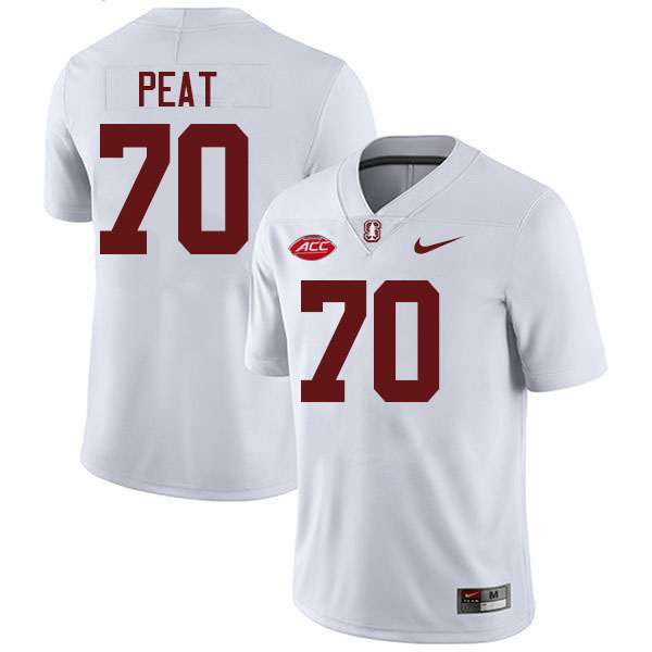 Andrus Peat Stanford Jersey,Stanford Cardinal #70 Andrus Peat Football Jersey Stitched-White